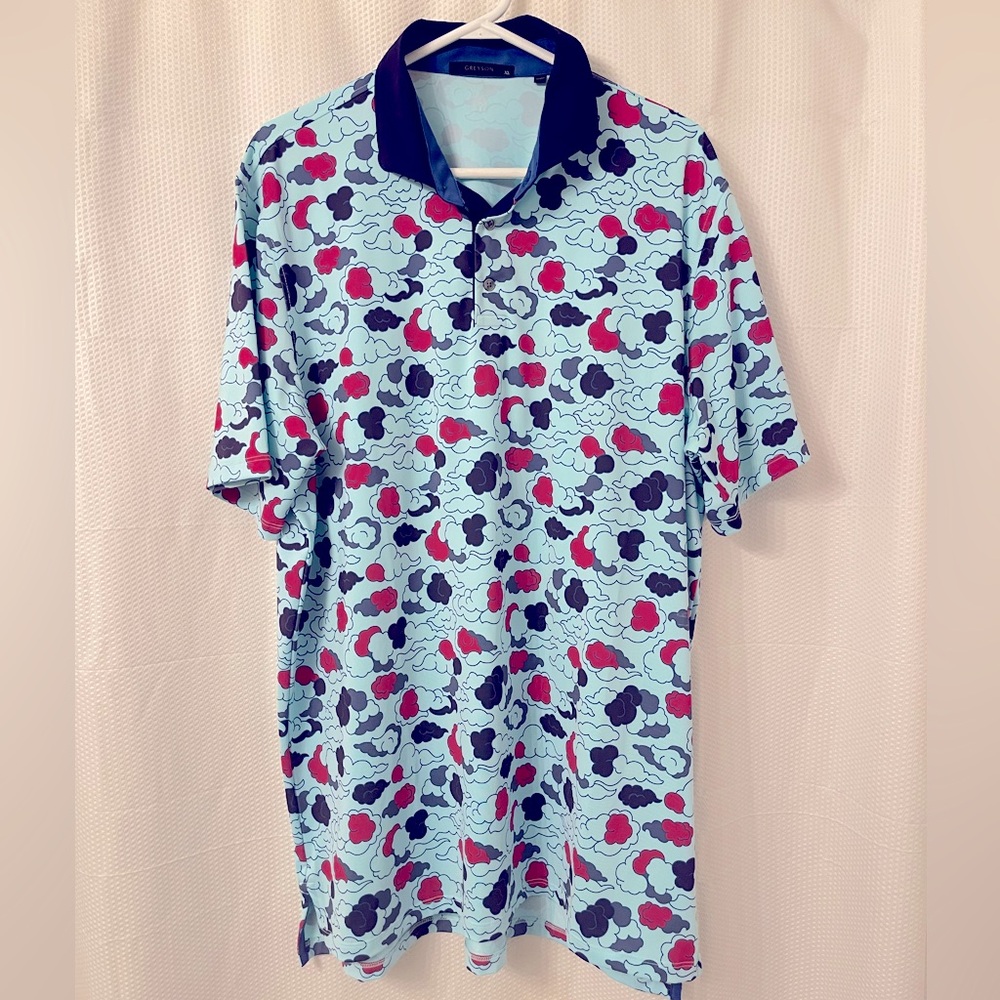 Greyson Old Palm Cloud Polo XL